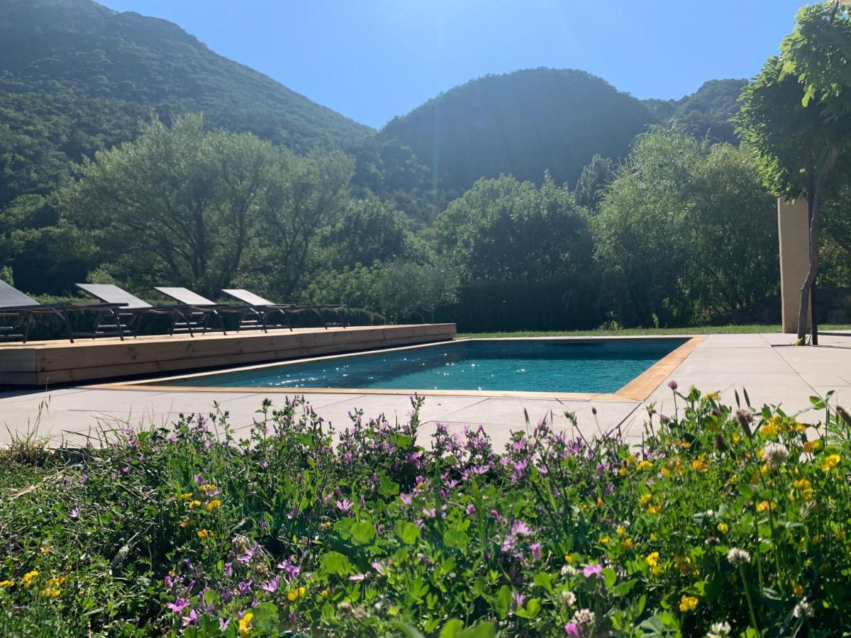 Estive Des Angelettes Piscine Chauffee Sauna Saint-Ferréol-Trente Buitenkant foto