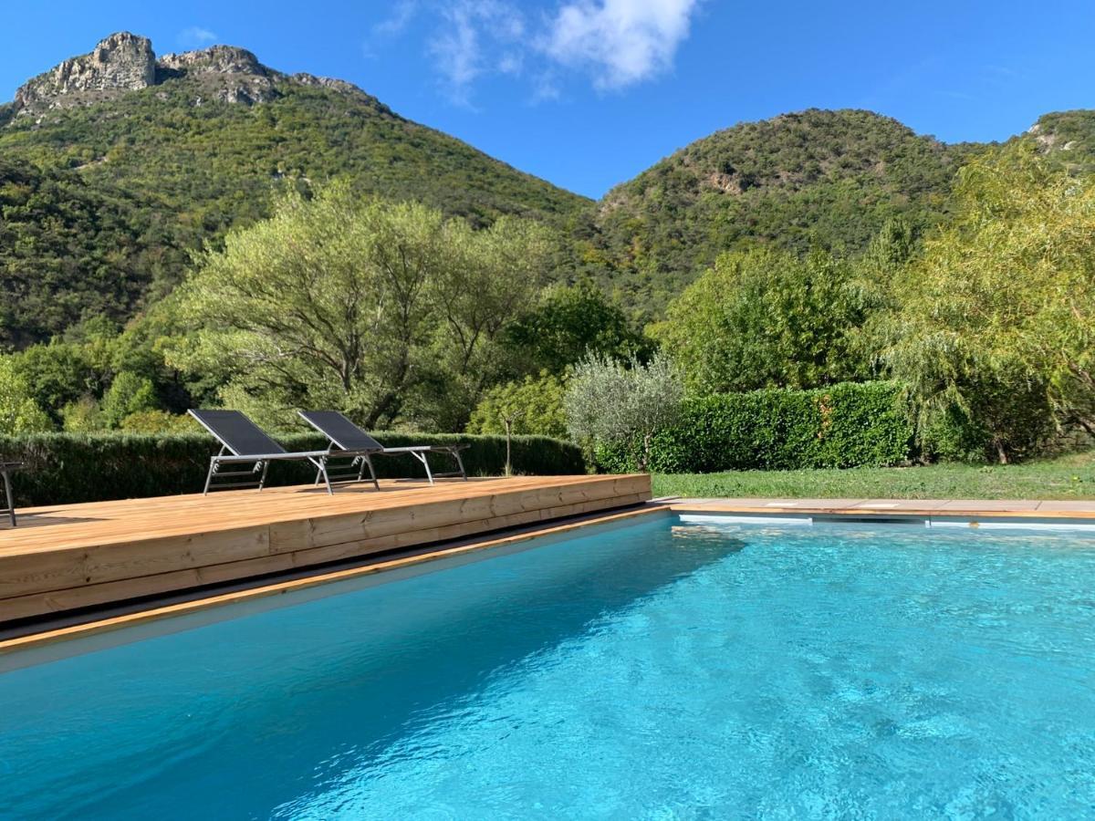 Estive Des Angelettes Piscine Chauffee Sauna Saint-Ferréol-Trente Buitenkant foto