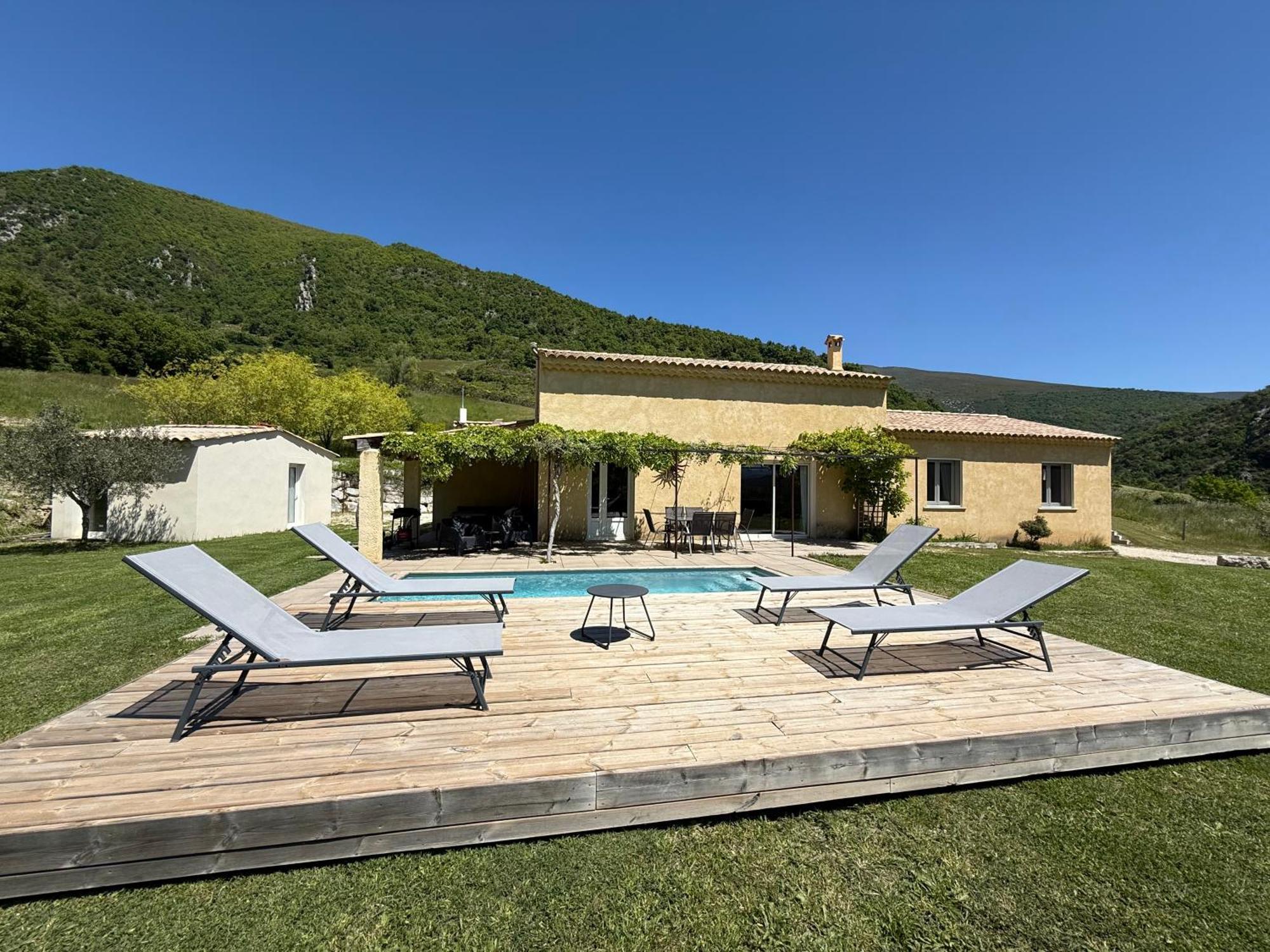 Estive Des Angelettes Piscine Chauffee Sauna Saint-Ferréol-Trente Buitenkant foto